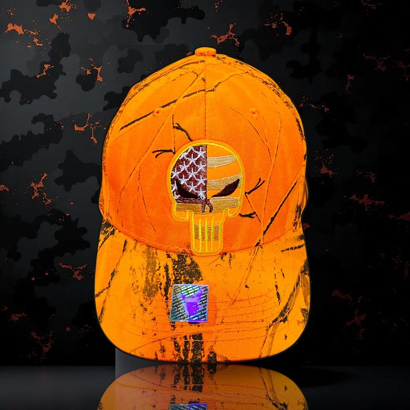 Orange Camo Hats