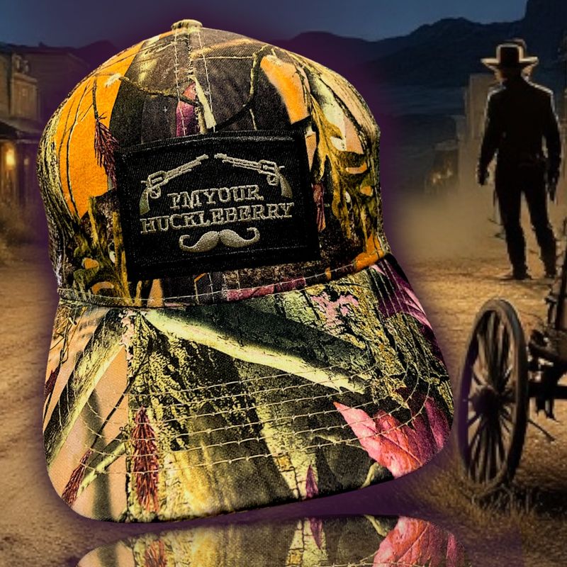 Hats I'm Your Huckleberry (Maroon/Camo)