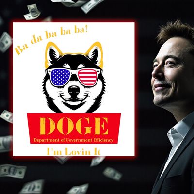 Doge I''m Lovin It Sticker