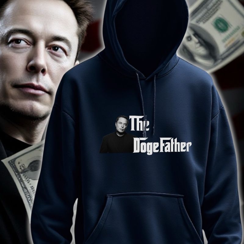 The Dogefather Hoodie (Dark Blue)