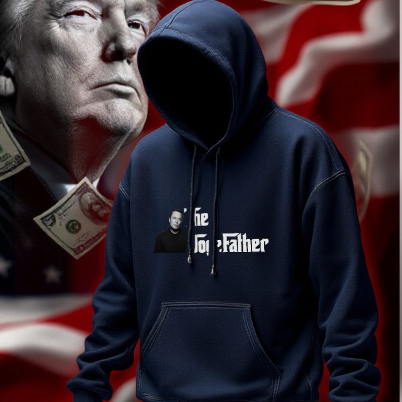 The Dogefather Hoodie (Dark Blue)