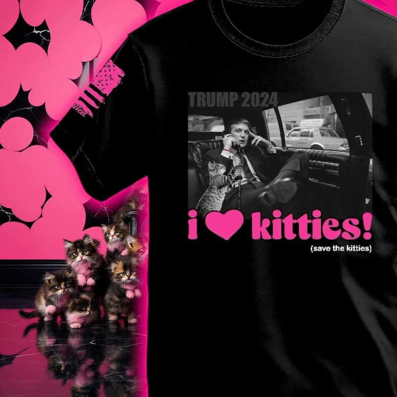 I Love Kitties S/S Black
