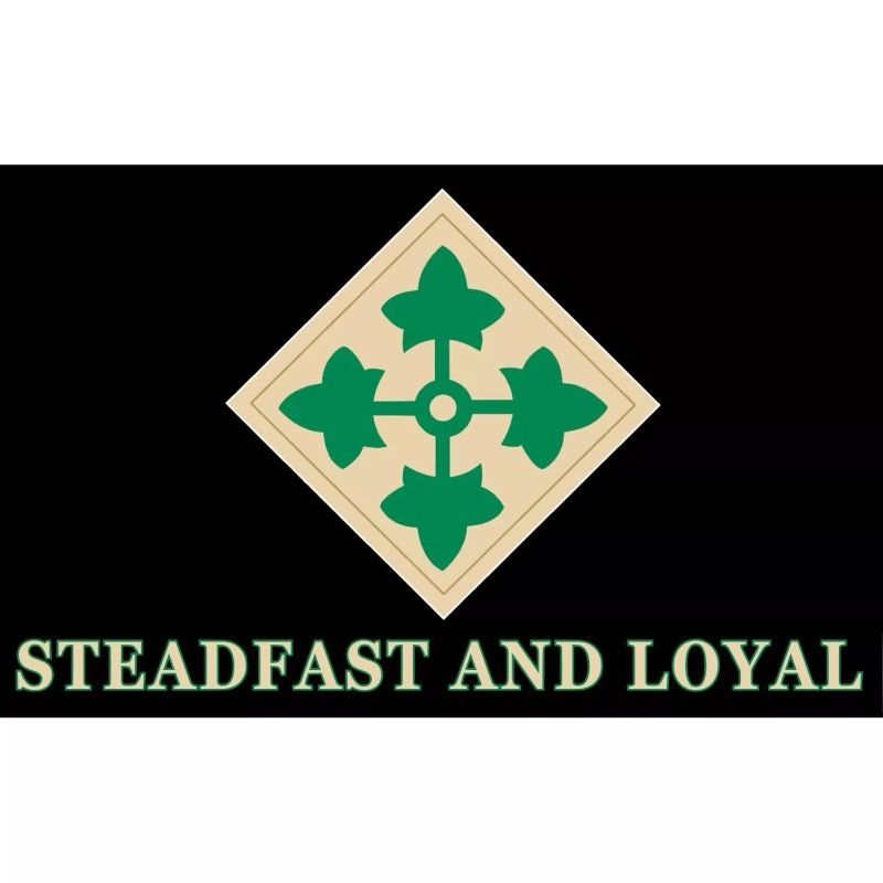 Flags 3X5 4th Infantry Division Steadfast And Loyal