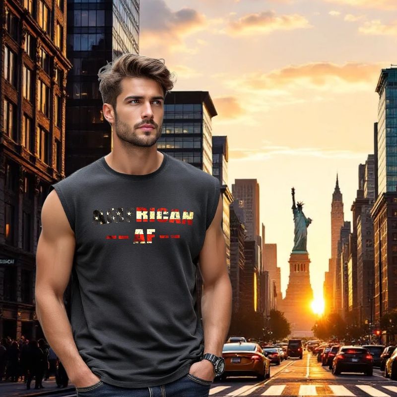 American AF Dark Gray T/T