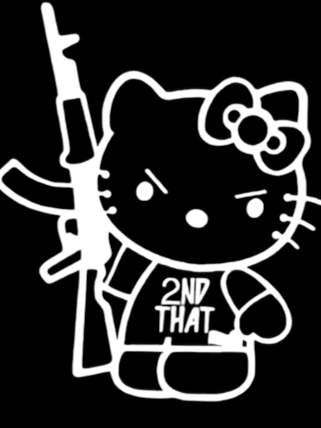 2nd Amendment Kitty Decal 4.5"