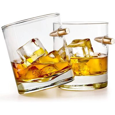 Bezrat Bullet Whiskey Glasses 2 Pack