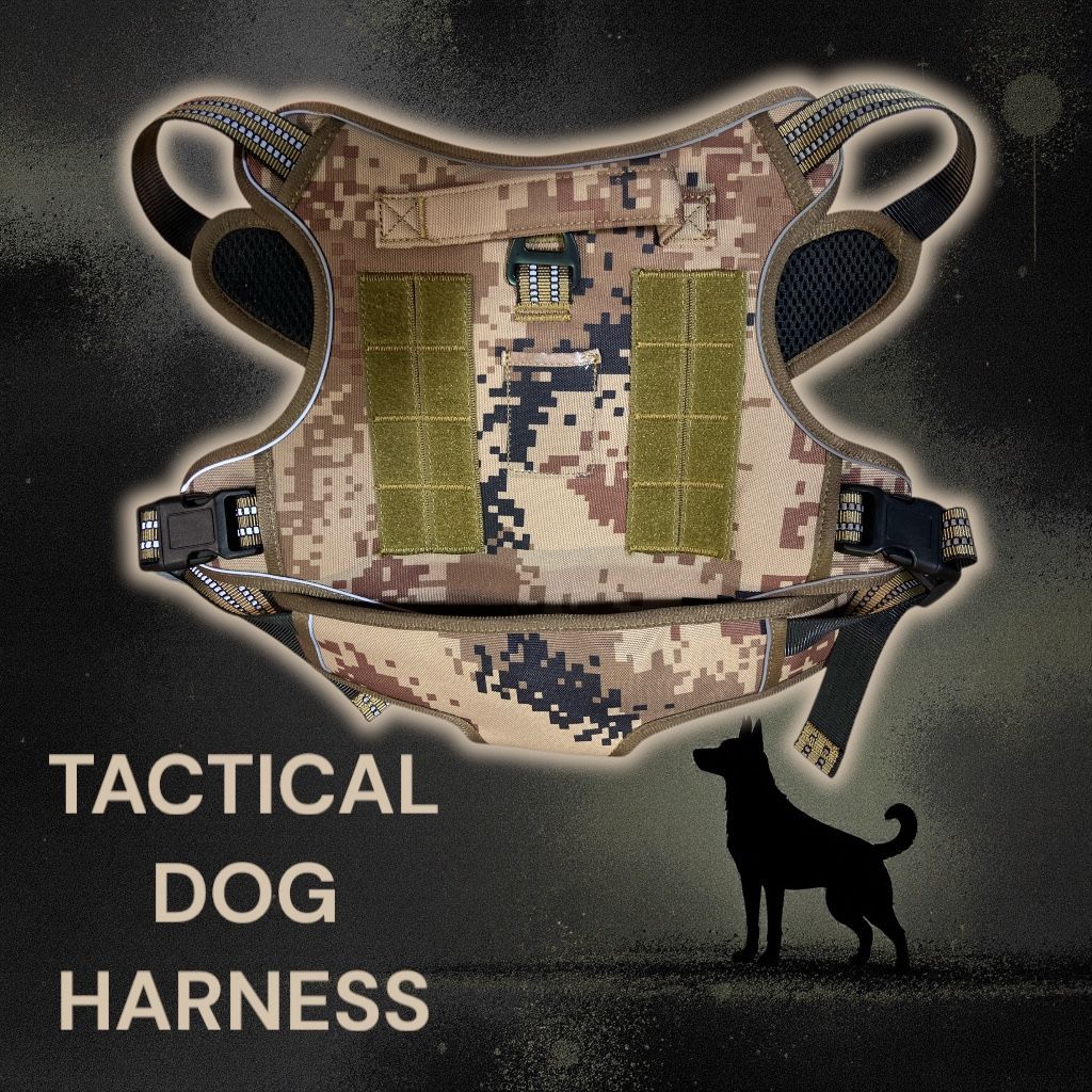Digital Camo Tactical Dog Harness