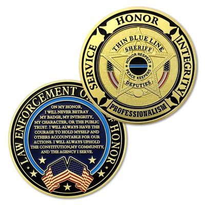 Challenge Coin Service Honor Integrity (Oath)