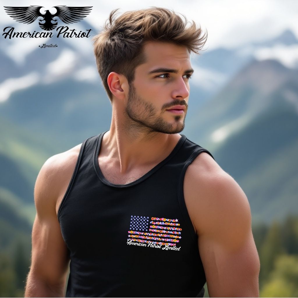 Colorado Flowers Flag Men's T/T Black