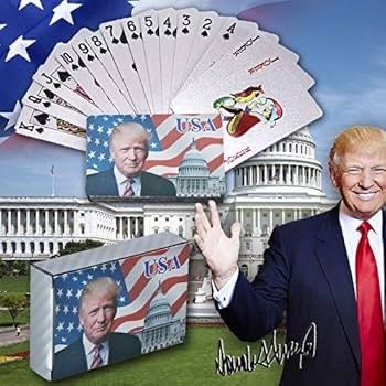 Donald Trump Playing Cards Silver