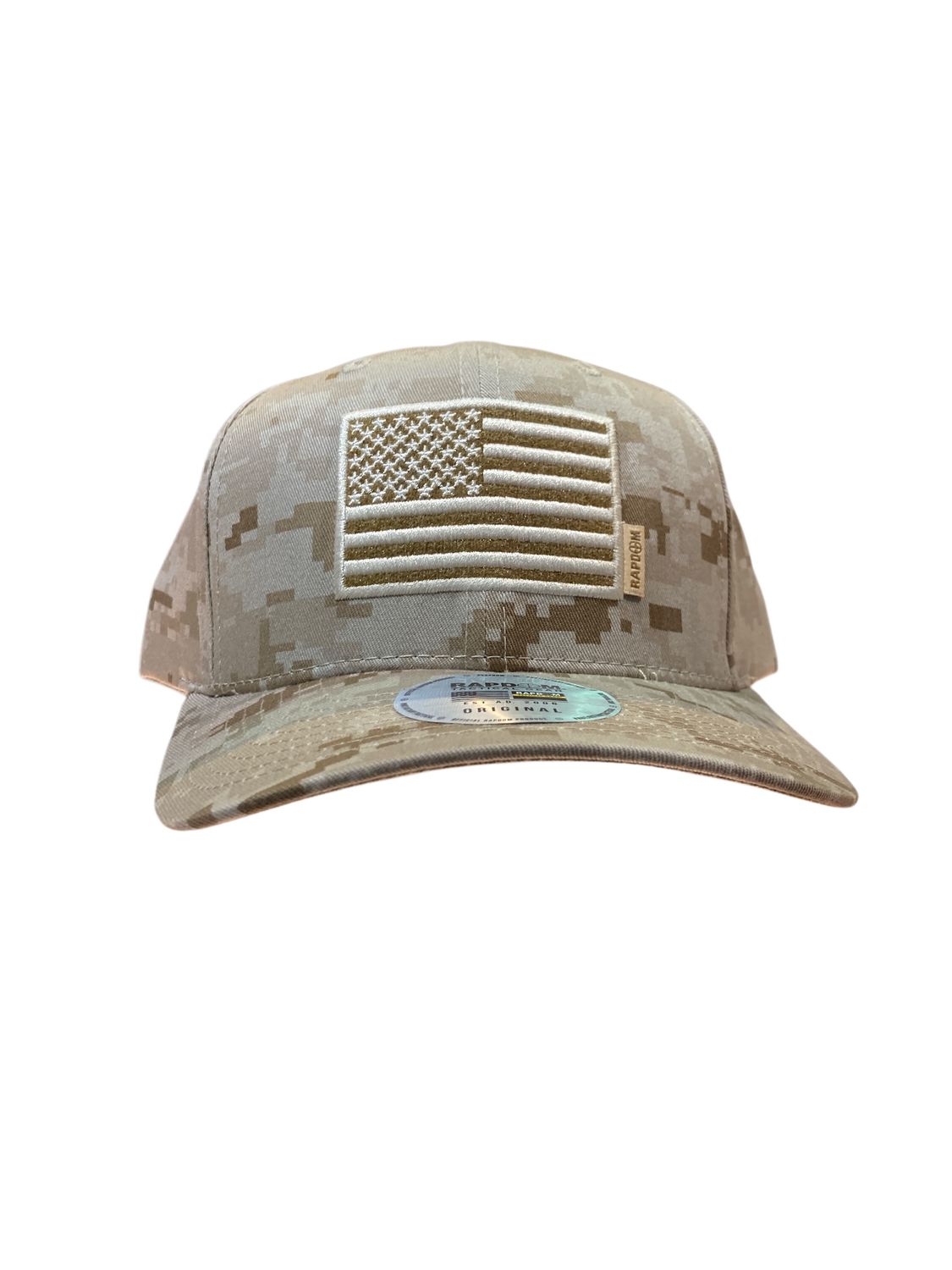 Hats Desert Digital Camo W/Tan Flag