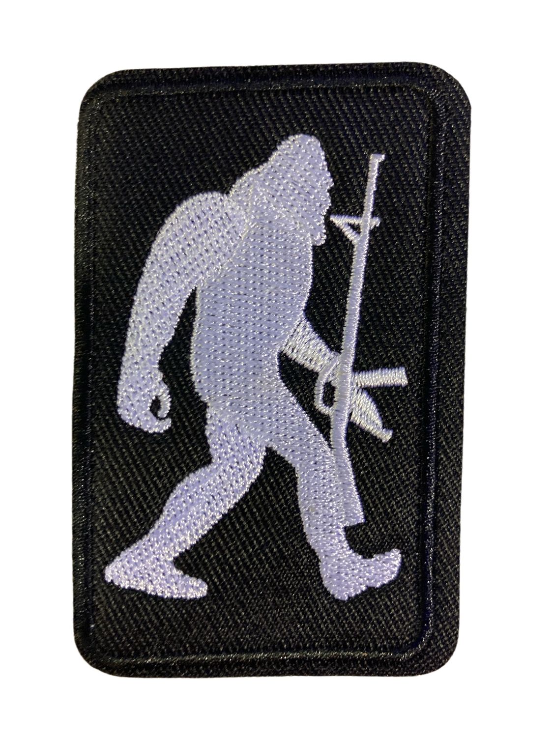 Patches Big Foot With Rifle Black/White
