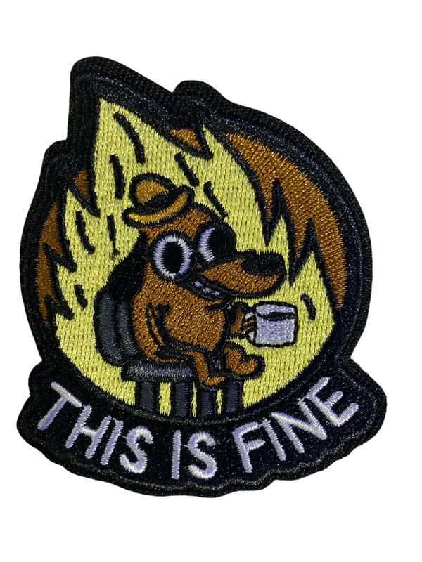 Patches Black "Gun Show" This is Fine 