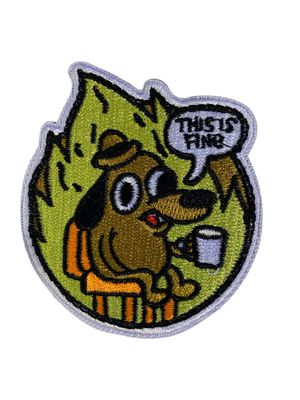 Patches White "Gun Show" This is Fine 