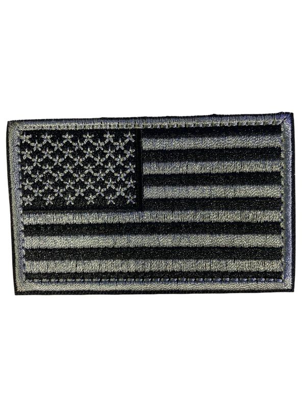 U.S. Patches Black/Silver