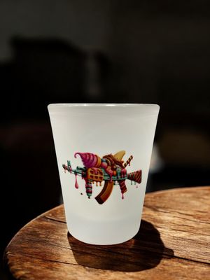 AK-47 Sundae Frosted Shot Glass AK-47 Sundae Frosted Shot Glass