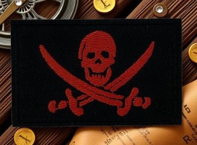 Patches Pirate Red