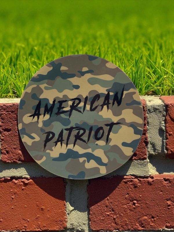 American Patriot Camo Stickers