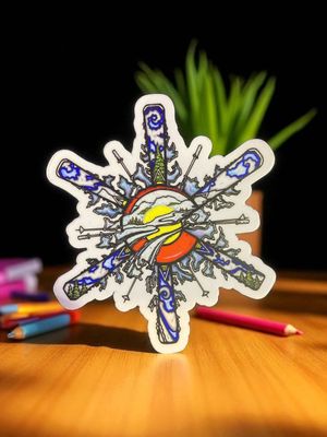 Colorado Decals Snowflake Ski's