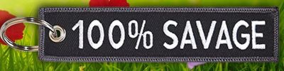 100% Savage Keychain