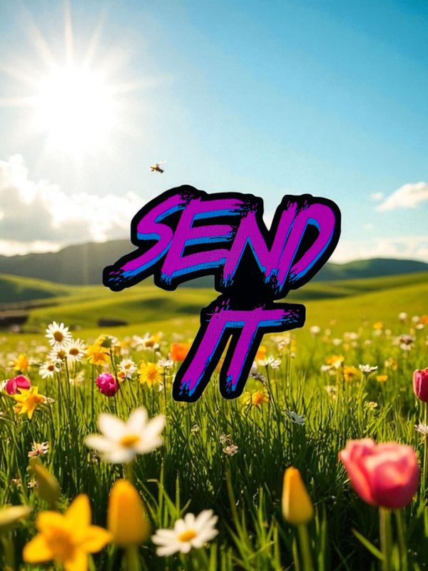 Send It 2 Tone Sticker