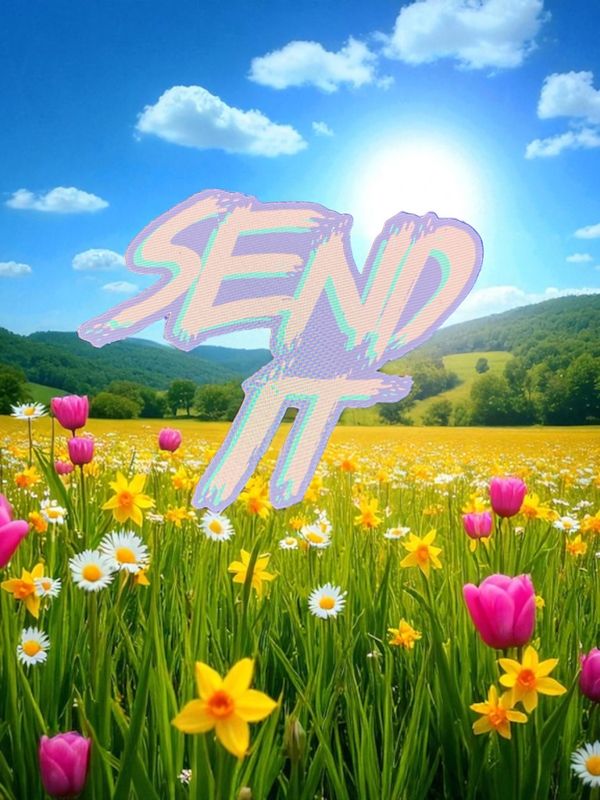 Send It 2 Tone Sticker