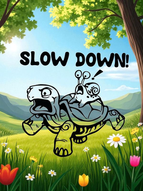 Slow Down Turtle & Snail Decal 5.5"