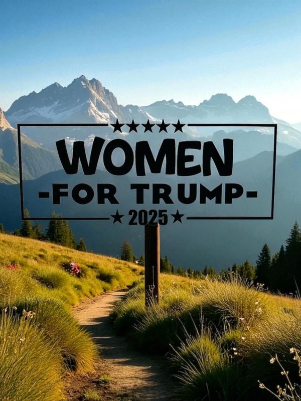 Women For Trump 2025 Decal 8"