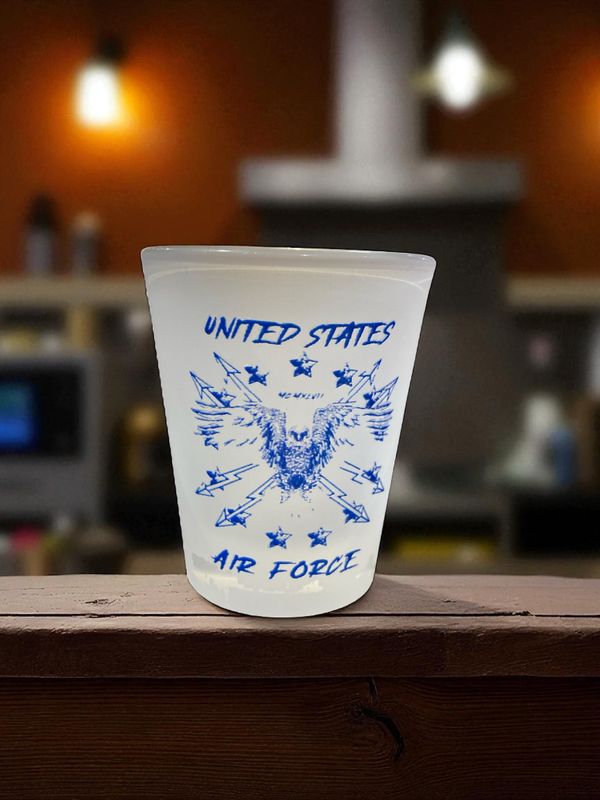 United States Air Force Frosted Shot Glass