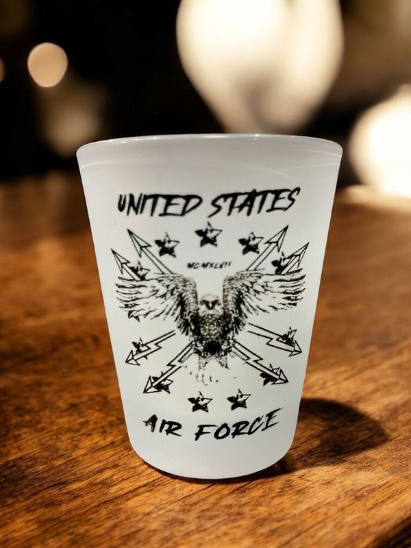 United States Air Force Frosted Shot Glass