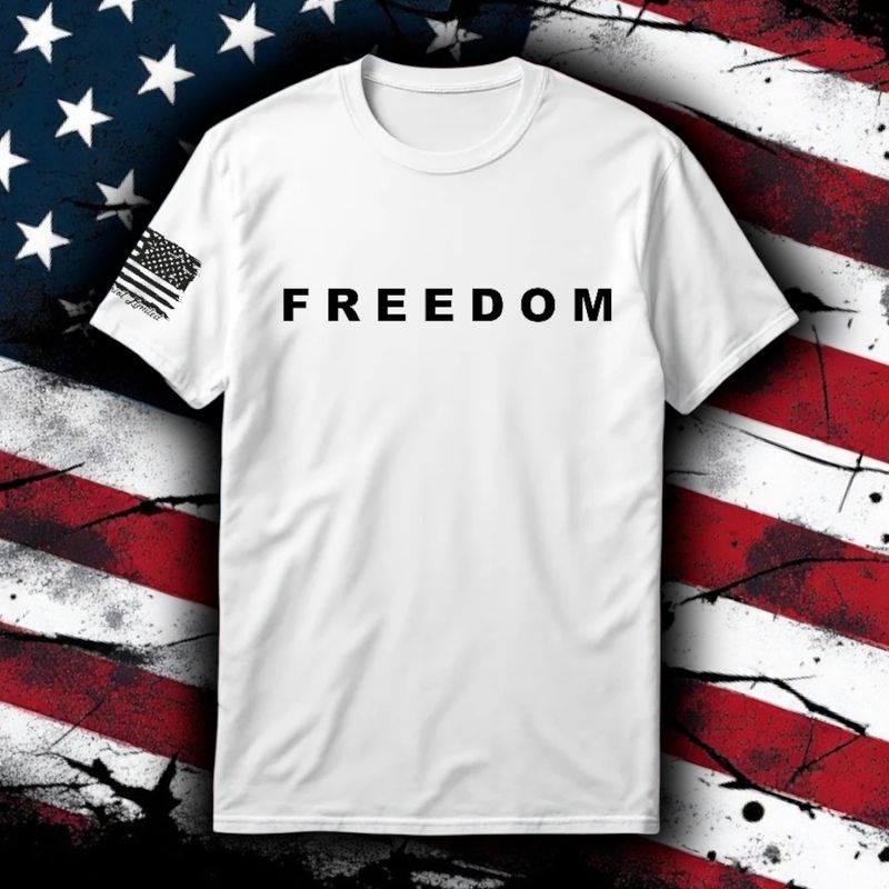Charlie Kirk Freedom  S/S White
