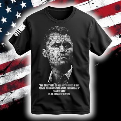 Charlie Kirk  Charlie Kirk "Greatness, RIP" S/S Black