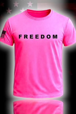 Charlie Kirk Freedom S/S (Pink) Charlie Kirk Freedom S/S (Pink)