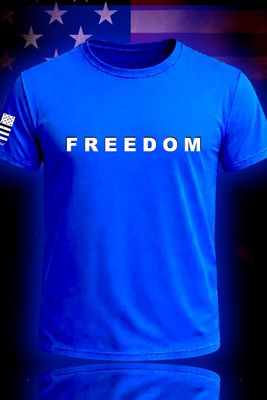 Charlie Kirk Freedom S/S (Royal Blue) Charlie Kirk Freedom S/S (Royal Blue)