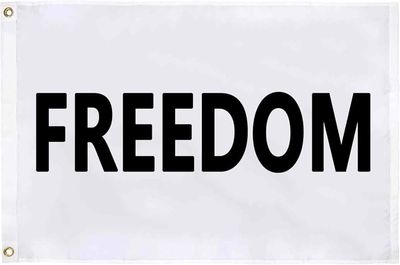 Flags 3X5 Charlie Kirk Freedom White/Black Flags 3X5 Charlie Kirk Freedom White/Black