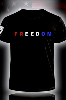 RW&B Charlie Kirk Freedom S/S  (Black) RW&B Charlie Kirk Freedom S/S  (Black)