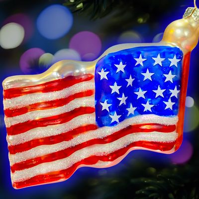American Flag Ceramic Ornament American Flag Ceramic Ornament