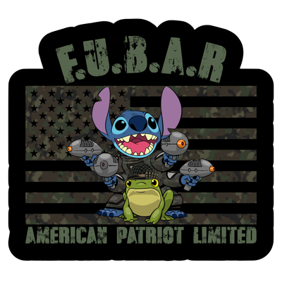 Stitch F.U.B.A.R Sticker