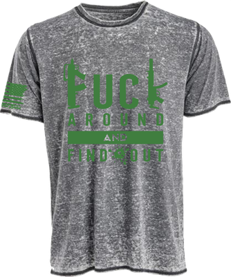 Grey Acid Wash w\ Grey F Around & Find Out S/S Grey Acid Wash w\ Grey F Around & Find Out S/S