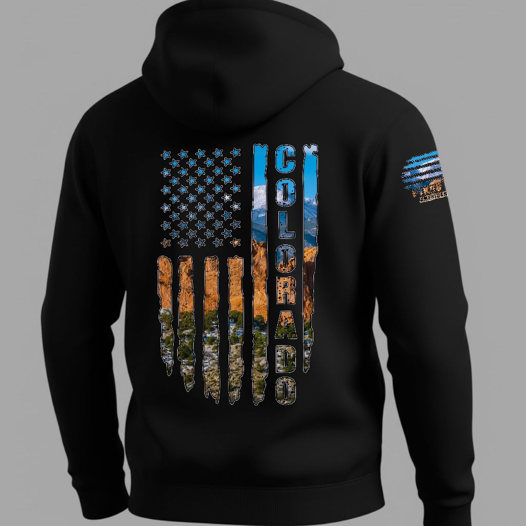 Pikes Peak CO Hoodie (Black)