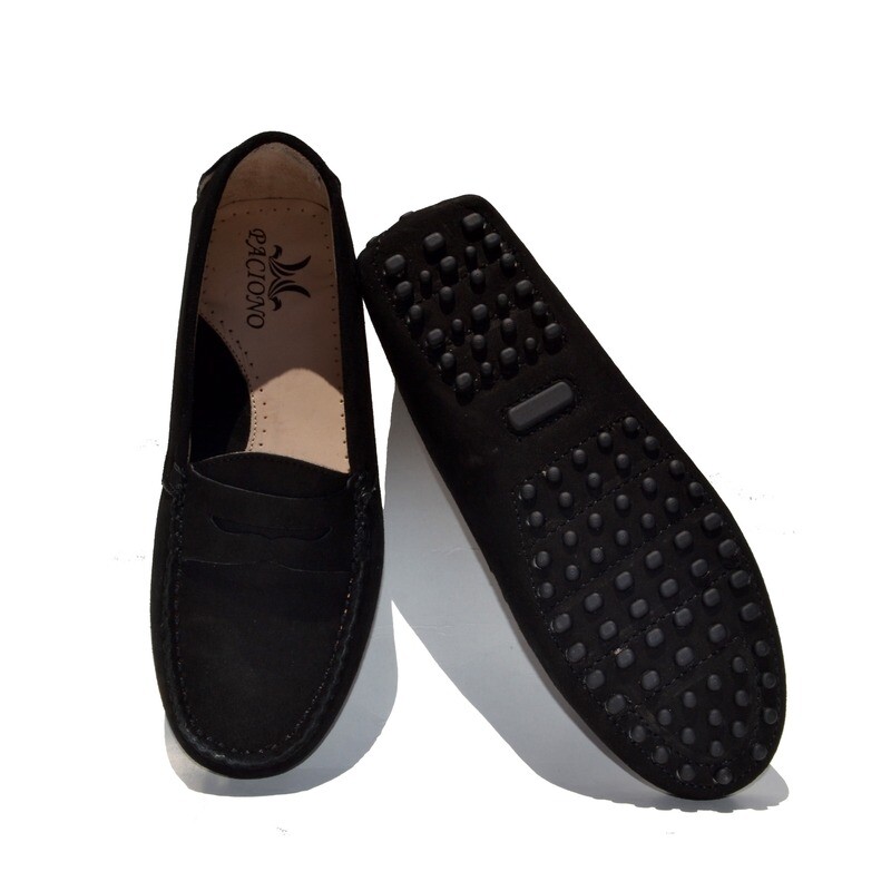 Mocassin Daim Noir