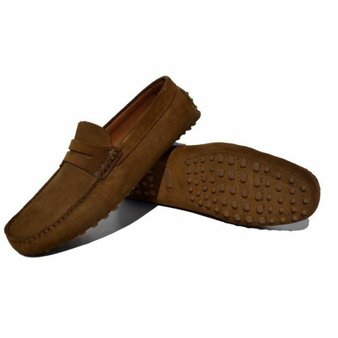 Mocassin Daim Taupe