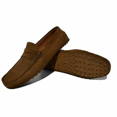 Mocassin Daim Taupe