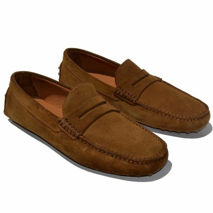 Mocassin Daim Taupe