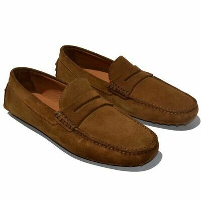 Mocassin Daim Taupe