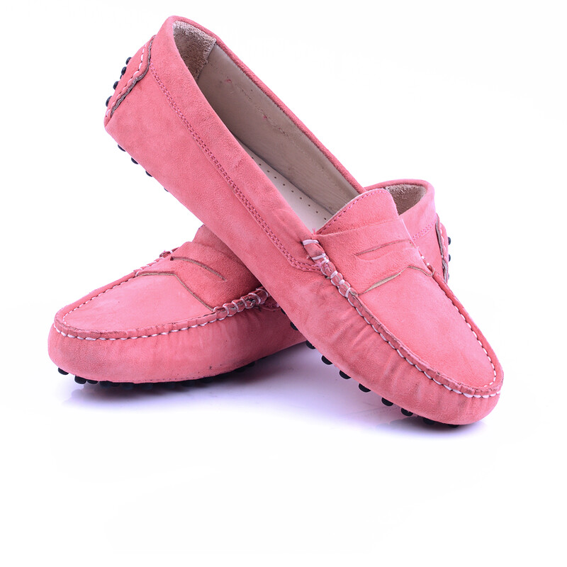 Mocassin Daim Rose