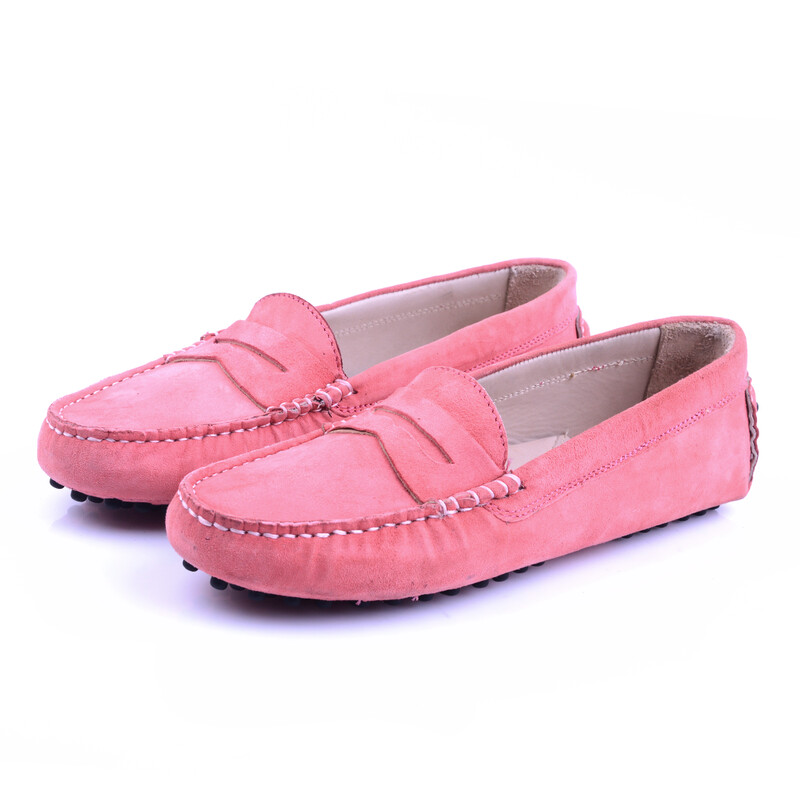 Mocassin Daim Rose