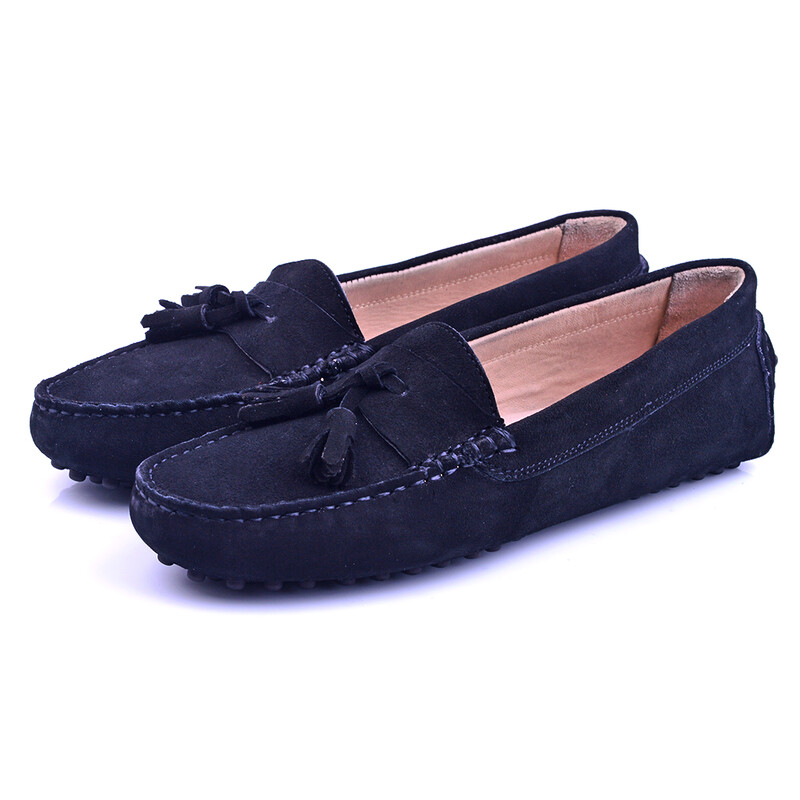 Mocassin Daim Noir