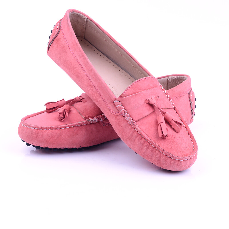 Mocassin Daim Rose