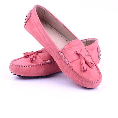 Mocassin Daim Rose